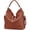 Brown, variant on Vintage Leopard Print Hobo Bag Retro Large Capacity Women's Fashion Handbag Shoulder Bag & Tote Purse