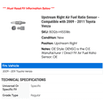 thumbnail image 2 of Upstream Right Air Fuel Ratio Sensor - Compatible with 2009 - 2011 Toyota Venza 2010, 2 of 2