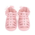 thumbnail image 6 of LNMQLPDBS Baby Girls Sandals Anti-Slip Sole Outdoor High Top Sandals First Walker Toddler Girls Open-Toe Outdoor Casual Summer Shoes Stylish Little Girl Sandals Kids Flat Princess Shoes﻿, 6 of 6