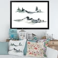 thumbnail image 3 of Designart 'Trees With Winter Dark Blue Mountain Landscape I' Modern Framed Art Print, 3 of 4