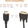 thumbnail image 2 of Cable adaptador HDMI A a DVI CHAO 2 m negro, 2 of 5