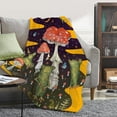 thumbnail image 2 of Mushroom Blanket Frog Mushroom Gifts for Women-50x60 Inches Soft Flannel Blanket Cottagecore Room Decor Mushroom Throw Blankets for Adult Teen Christmas for Bed Couch, 2 of 6