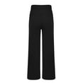 thumbnail image 6 of JJHGVB Yoga Pants Flare Leggings Women's High Elasticity Wide Leg Pocket Yoga Pants Casual Fitness Pants Wide Leg Pants Woman Workout Pants Black L, 6 of 9