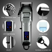 Hatteker Professional Hair Clippers Cordless Hair Trimmer for Men Rechargeable Haircut Machine