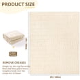 thumbnail image 6 of 8'x10' Area Rug, Yamaziot Soft Washable Living Room Rugs, Modern Bedroom Accent Rug Decor Carpet, 3D Texture Solid Beige, 6 of 9