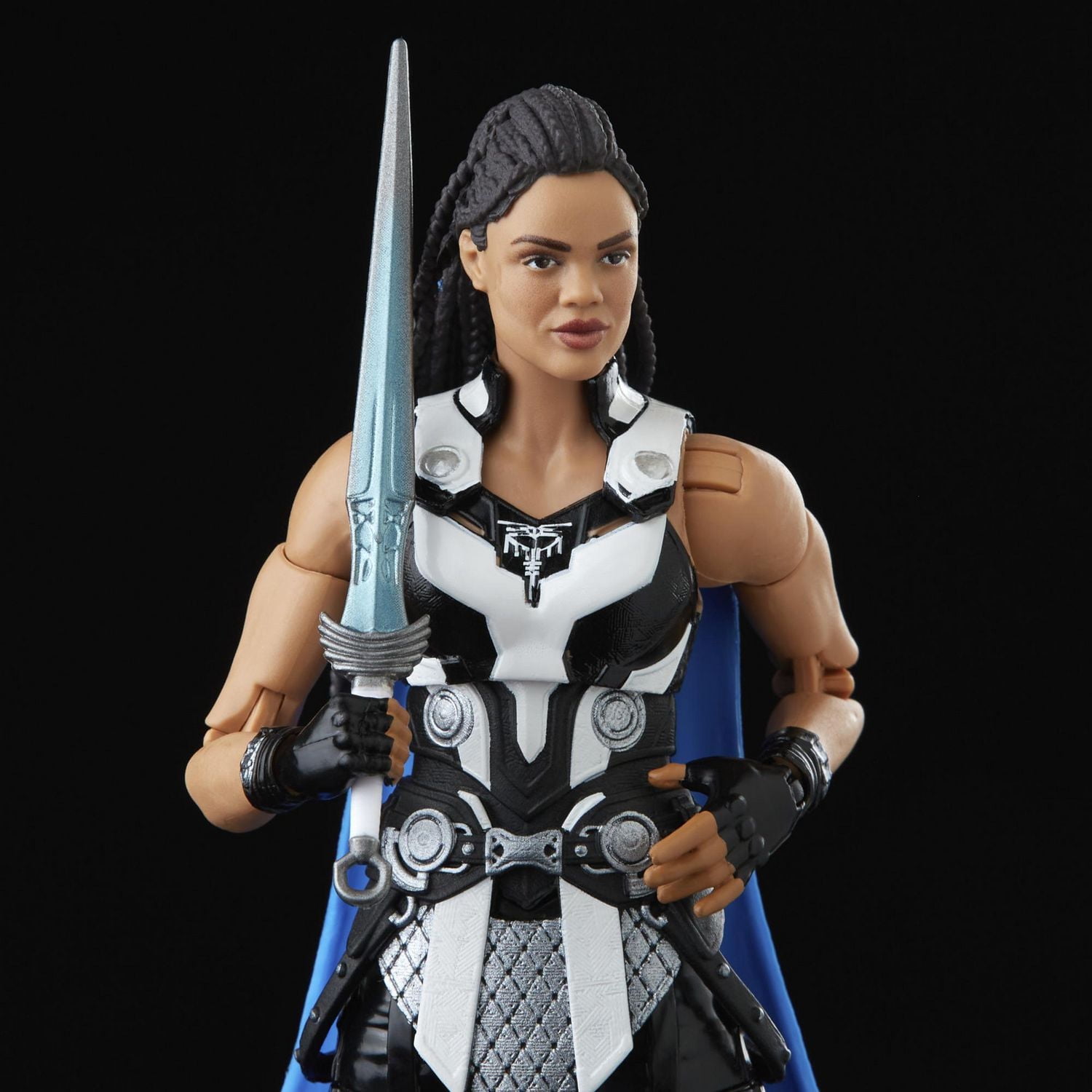 Marvel Legends Series Thor: Love and Thunder, figurine de collection King Valkyrie de 15 cm avec 1 accessoire et 2 pièces Build-a-Figure