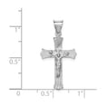 thumbnail image 2 of 14K White Gold Crucifix Pendant, 2 of 4