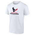 thumbnail image 2 of Men's  White Houston Texans Team Lockup T-Shirt, 2 of 3