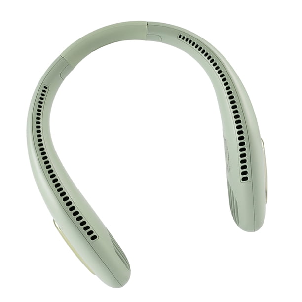 Cateissary Ventilador de cuello, ventilador de refrigeración colgante recargable sin alas, enfriador de aire portátil ajustable para deportes, novedad de Electrodomésticos Verde Cateissary HA004926-03B