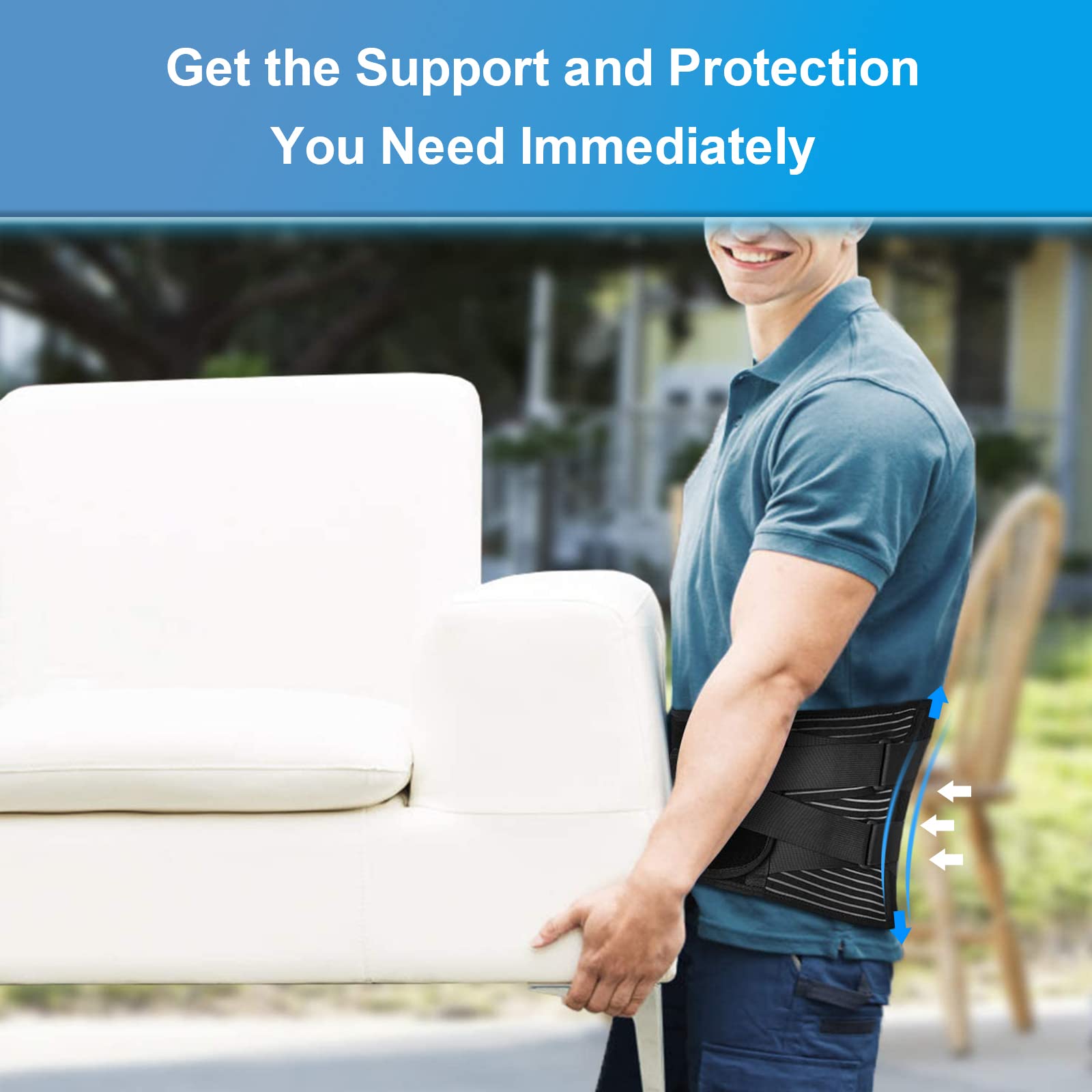 KoRwelex Lower Back Brace with Memory-Aluminum Stays photo 3