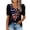 Z1 Black, variant on Women's Rhinestone Eagle Graphic Top Patriotic 4th of July Summer Pleated Short Sleeve V Neck Blouse 250th Anniversary USA Shirt