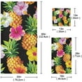 thumbnail image 3 of GZHJMY Pineapple Bath Towel Set of 3, Absorbent Soft Bathroom Towel with Hand Towel & Washcloth for Hotel, Beach, Gym and Spa, 3 of 7