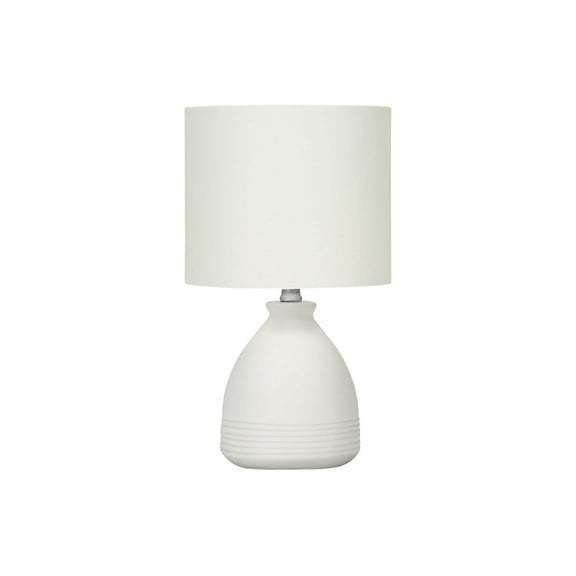 Lighting Fixtures Lighting, 17"h, Table Lamp, Cream Ceramic, Ivory / Cream Shade, Modern,Table Lamps