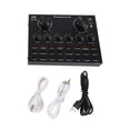 thumbnail image 2 of Sound Mixer Board Digital Display BT2.1 External Live Sound Card 2.1 Channel for Live Streaming Black 5V, 2 of 7