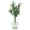 thumbnail image 6 of Elements Artificial Olive Branch Arrangement in Clear Glass Vase, Realistic Look and Feel, 6 of 7