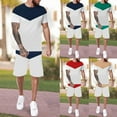 thumbnail image 3 of Akiihool Men's Summer Shorts Sets Men 2 Piece Polo Shirt and Short Set Casual Tracksuit (Black,XL), 3 of 5