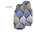 thumbnail image 4 of LAKIMCT Grey Blue Abstract Braid Car Seat Covers Vehicle Front Seat Covers Universal Fit Seat Protector, 4 of 9