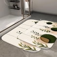 thumbnail image 2 of 1pc Hanging Botanical Shapes Absorbent Non-Slip Bathroom Thickened Flannel Rug Decor,Soft,Quick Drying,Suitable For Indoor/outdoor Use,Bathrooms,Bedrooms,Kitchens,Terrace,Laundry Rooms,16"x24", 2 of 9