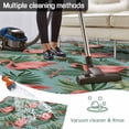 thumbnail image 5 of Pink Flamingos Outdoor Rug for Patio/Deck/Porch, Non-Slip Large Area Rug 6 x 9 Ft, Summer Botanical Watercolor Indoor Outdoor Rugs Washable Area Rugs, Reversible Camping Rug Carpet Runner, 5 of 8