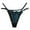 Blue, variant on Women's Panties Sleek Satin Sheer Lace Thong with Low Rise Comfort and Delicate Mesh Detailing Pink One Size