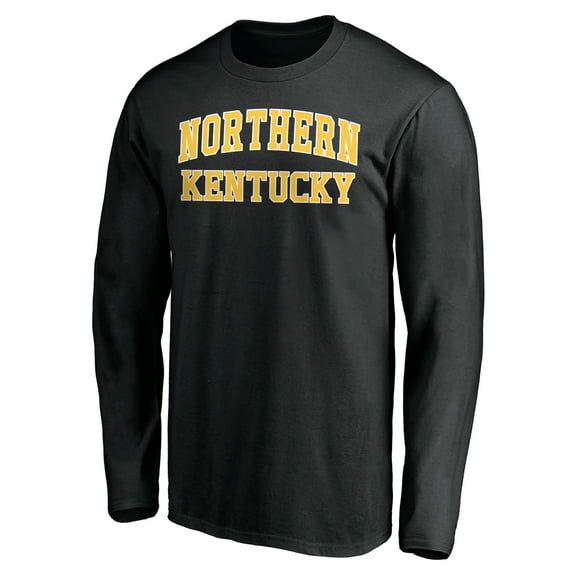 Men's Black Northern Kentucky University Norse Everyday Long Sleeve T-Shirt