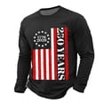 thumbnail image 3 of 250 Anniversary Sporty Long Sleeve T Shirt Athletic Crew Neck 250Th Mens Tees Black XXL, 3 of 6
