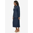 thumbnail image 3 of Jessica London Women's Plus Size Two Piece Single Breasted Jacket Skirt Suit Set, 3 of 5
