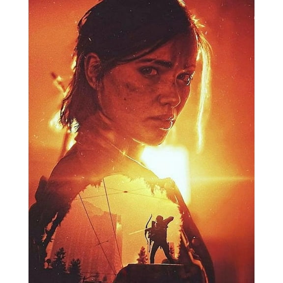 Paint by Numbers Kit for Adults -The Last us (9) - on Canvas with Brushes Acrylic Pigment DIY Oil Painting for Home Wall Decor (40x50cm/16x20 inch)-