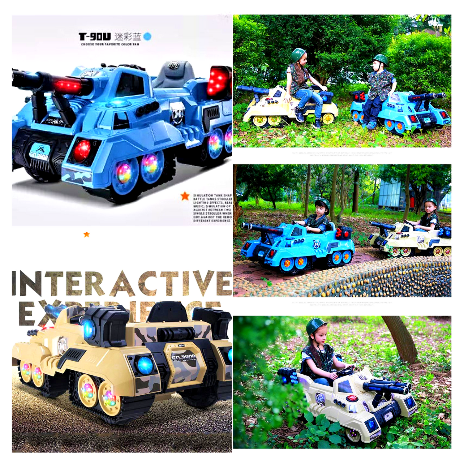 kids drivable tank
