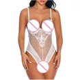 thumbnail image 4 of Mujeres Sexy ropa interior corsés encaje muselina corsé ropa interior mono Fridja nalpqowj10103, 4 of 8