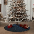 thumbnail image 4 of Defioc Blue Glitter Retro for Christmas Tree Skirt Snowman Xmas Tree Skirt Farmhouse Christmas Decorations Tree Mat for Holiday Party Decor-30", 4 of 6