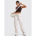 thumbnail image 3 of Pantalones cargo CRZ YOGA Lightweight para mujer, color blanco lechoso, 3 of 5