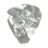 D'Addario Planet Waves White Pearl Celluloid Guitar Picks - 100 Picks