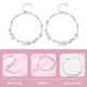 thumbnail image 2 of Pulsera de estrella de doble capa de 2 piezas, plata de ley 925, delicada joyería de cuentas apilables para adolescentes y mujeres, longitud ajustable., 2 of 7