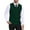 Dark Green, variant on Men's Sleeveless Sweater Vest V-Neck Casual Cable Knit Button Down Cardigan Vest