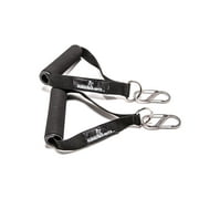Rubberbanditz Black Soft Hand Grips and Carabiners for Resistance Band Training