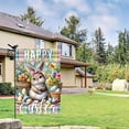 thumbnail image 4 of TIELUTT Easter Garden Flag Easter Cute Bunny Garden Flag Double Flag Pool Yard Flag Flag Decoration Garden Holiday Banner for Mantle Alphabet Banner for Wall Triangular Flag Leopard Banner Flag for M, 4 of 8