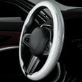thumbnail image 3 of Steering Size 36-38cm Universal Non-slip D-shaped Round Breathable Car Steering Wheel Cover Protector Suitable Auto Accessories, 3 of 10