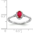 thumbnail image 3 of Primal Gold 14 Karat White Gold Ruby and Diamond Halo Ring, 3 of 6
