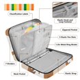 thumbnail image 4 of Haosy Accordion File Organizer Zipper Binder 500 Sheet 6-Tab Expanding File Folder Multi-Pocket 1.2 Inch 3 Ring Cute Beaver and Leaf, 4 of 7