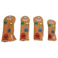 thumbnail image 1 of 4 Uds. Fundas de cabeza para palos de Golf, cubiertas de cabeza para palos de Golf, esqueleto colorido, Putter, cubierta para maderas, hierros, amarillo pardusco, 4 Uds., 1 of 10