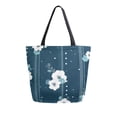 thumbnail image 2 of DIXRUYEE Tote Bag Women Weekender Travel Bag Shoulder Handbag Midnight Floral Stripe Elegance Printed, 2 of 10