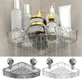 thumbnail image 2 of QHUDLV Shower Corner Shelf,Suction Cup Rack,Soap Organizer Holder, 2 of 9