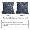 thumbnail image 6 of Navy Blue Pillow Covers 16x16 Set of 2 Vintage Floral Botanical Print Spring Flower Plant Pattern Decorative Throw Pillow Cases Outdoor Farmhouse Decor for Home Sofa Couch Bed, 6 of 6