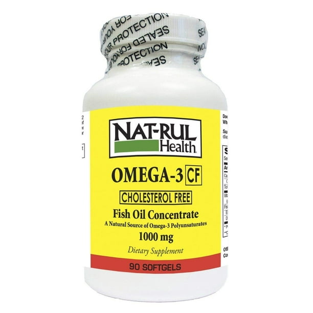NatRul Health Omega 3 Cholesterol Free 100mg 90 Softgels