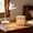 58#Khaki, variant on Minimal Wooden Digital Desk Clock, Voice Control Alarm Clock, Temperature Date Display Clock, Compact Wooden Block Clock for Bedroom, Office, Home Decor and Desktop Ornaments
