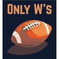 thumbnail image 4 of Only W's American Football Youth Navy Blue Crew Neck Short Sleeve Tee-Small, 4 of 4