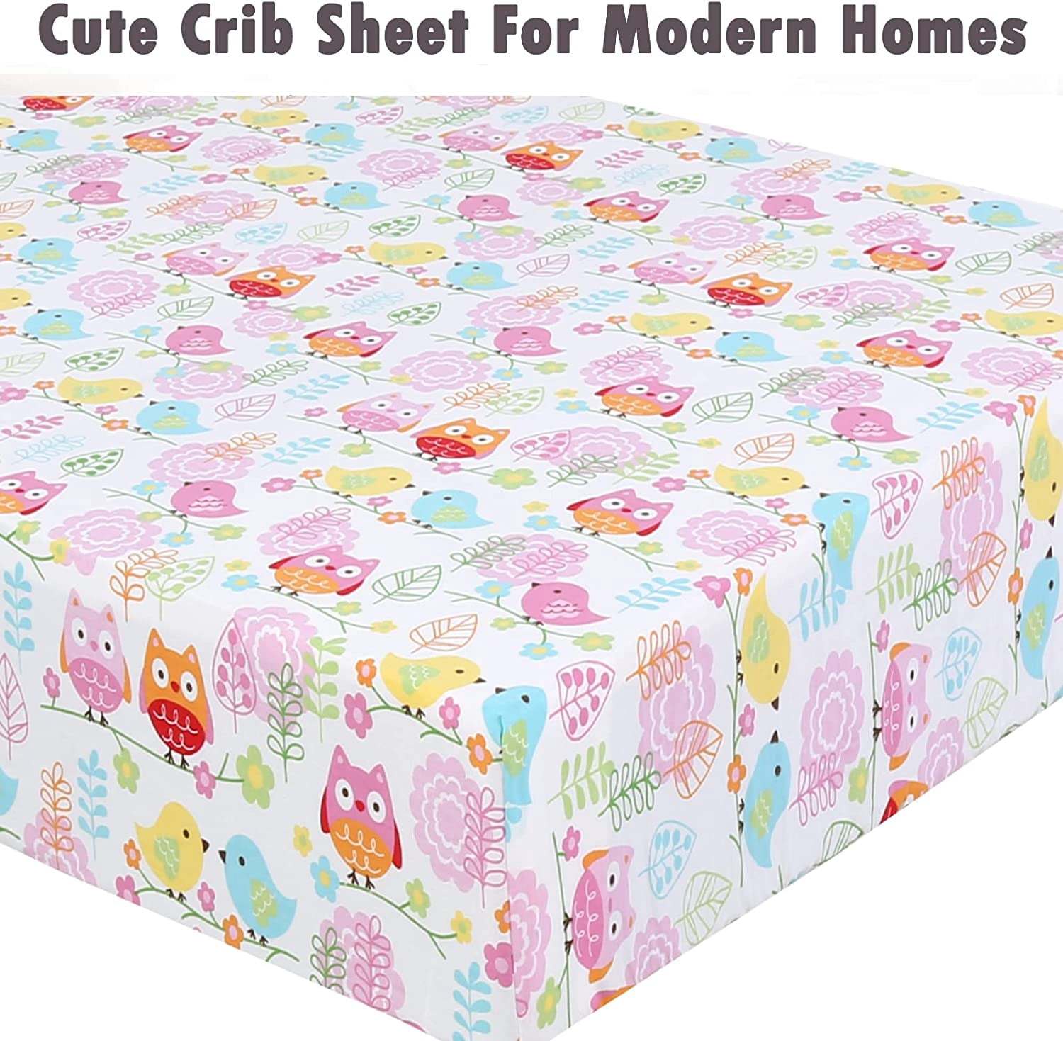 Danica 100% Cotton Fitted Baby Crib Sheet 3 Pack for baby Boys Girls |Standard Crib And Toddler Mattress Sheets | 28x52 Inch (3PK, Animal World )