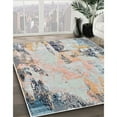 thumbnail image 2 of Ahgly Company Indoor Rectangle Mid-Century Modern Rose Purple Oriental Area Rugs, 8' x 12', 2 of 6