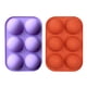 thumbnail image 4 of Molde 6 Rejillas Pequeño Molde Redondo De Silicona Para Chocolate Pastel Antiadherente Rojo Hugtrwg Para estrenar, 4 of 6